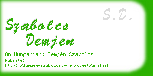 szabolcs demjen business card