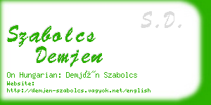 szabolcs demjen business card